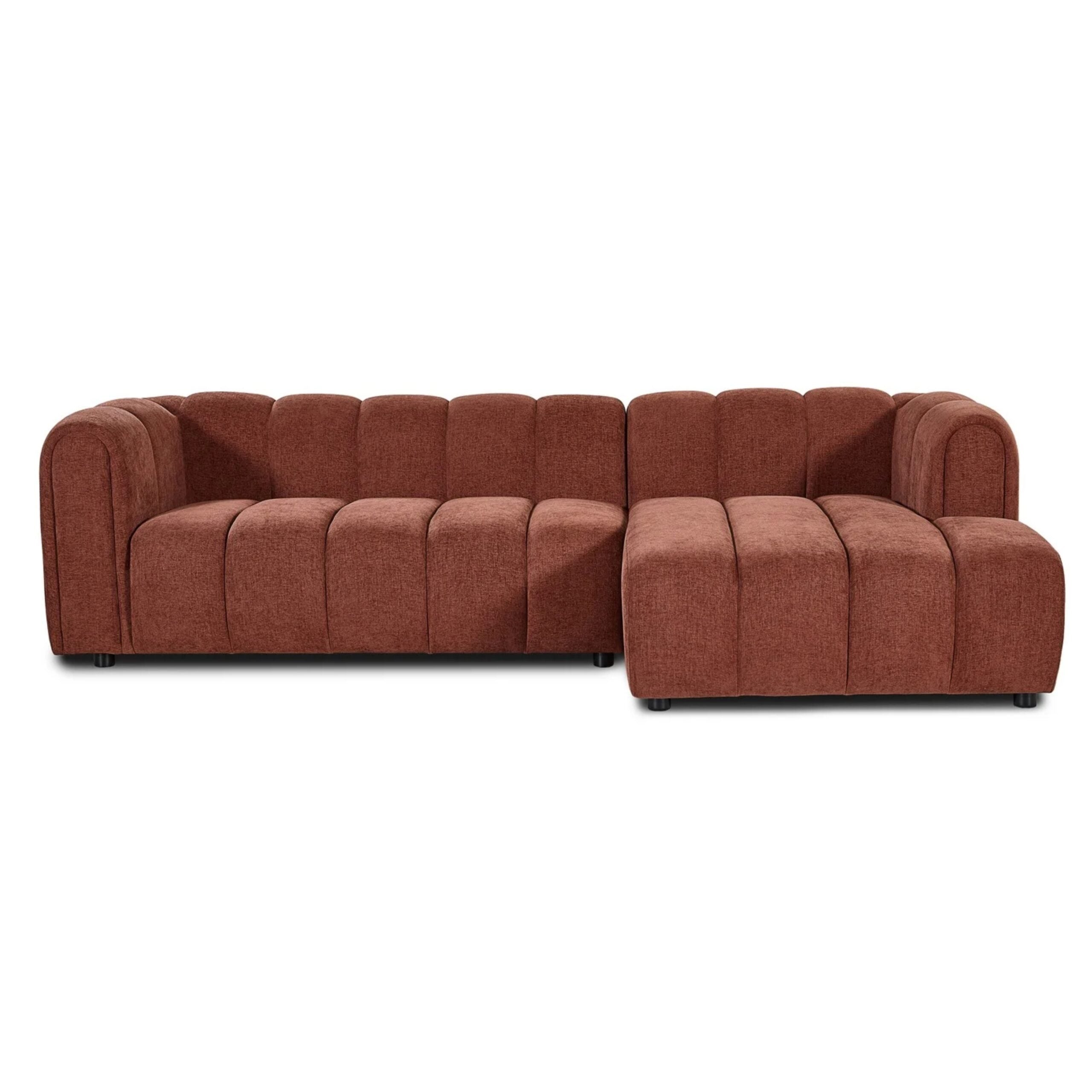 Hoekbank Fay - Burgundy Rechts