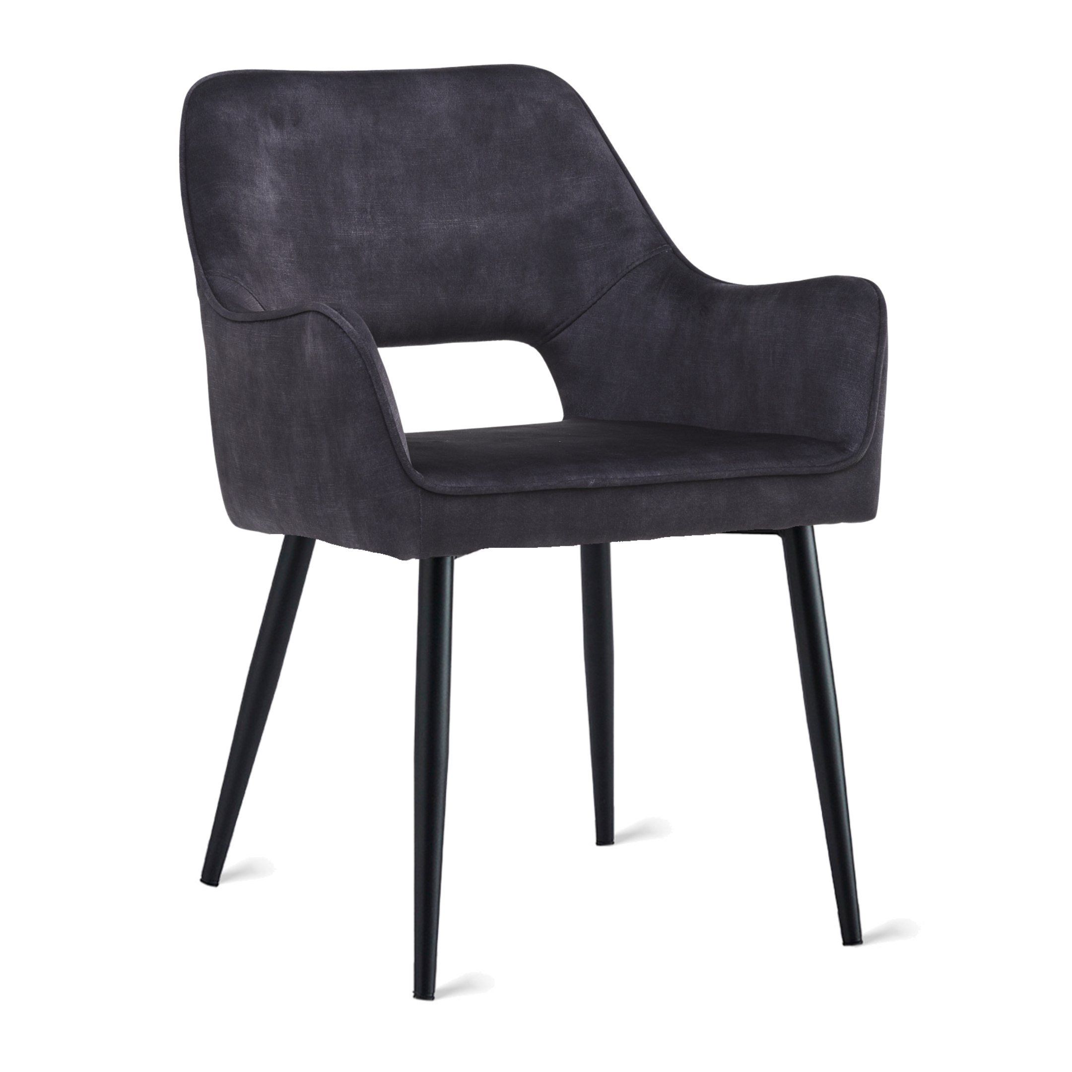 Eetkamerstoel Ray - Velvet Antraciet