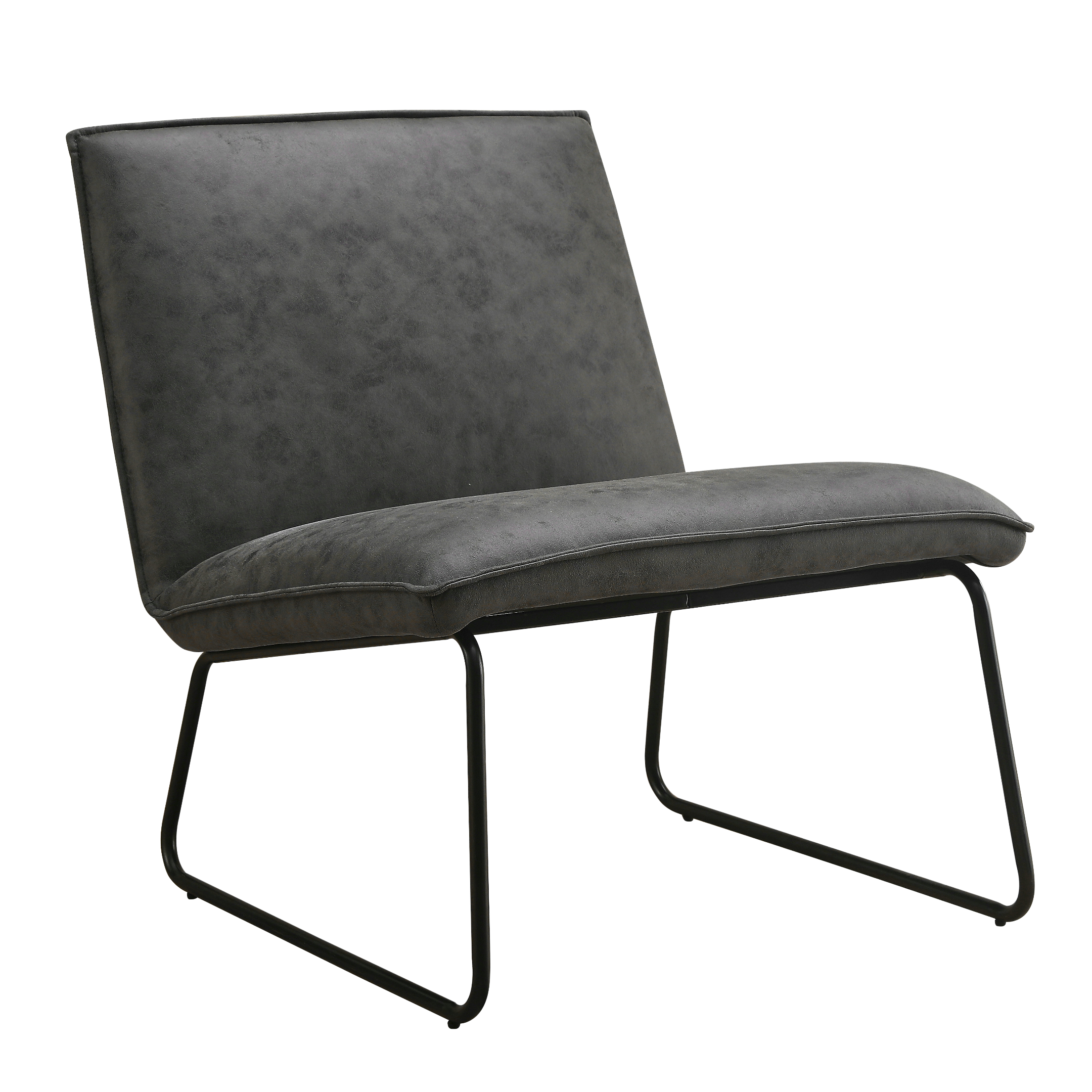 Fauteuil James - Microleder Antraciet