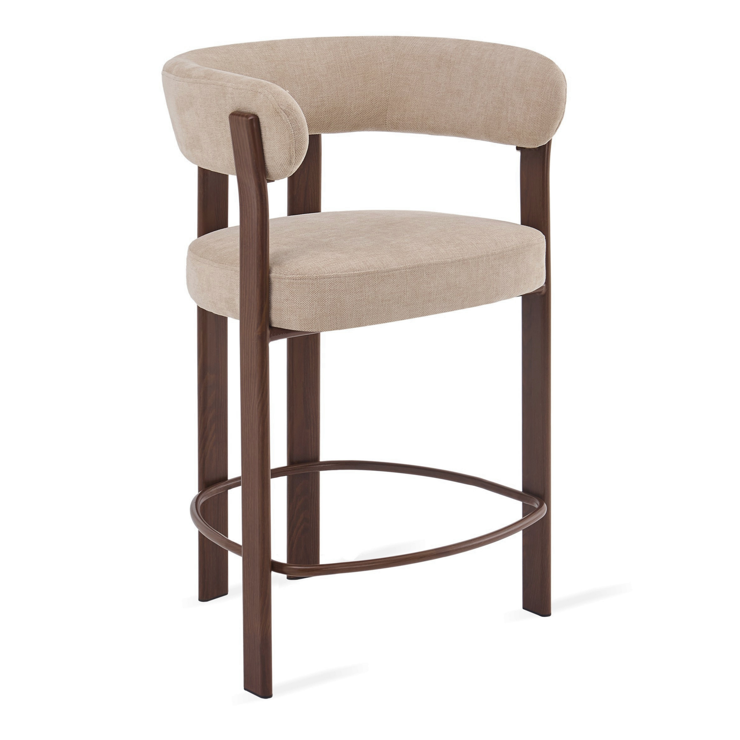 Barkruk Rose - Beige met Armleuning