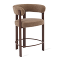 Barkruk Rose - Taupe met Armleuning