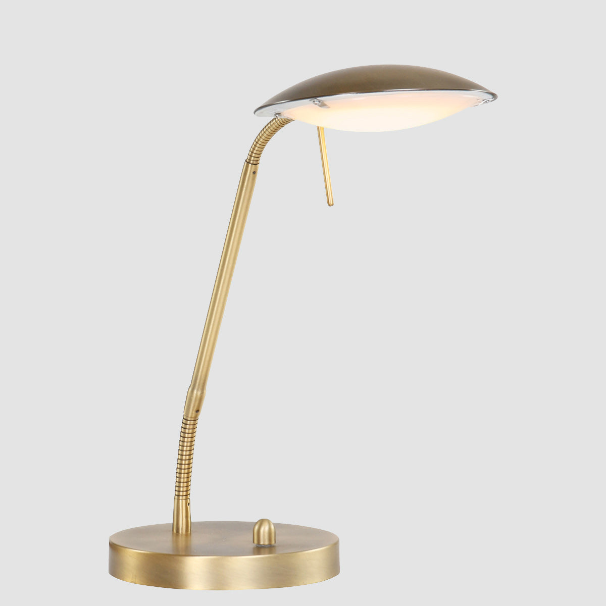 Bronskleurige tafellamp Biron 1315BR met draai dimmer