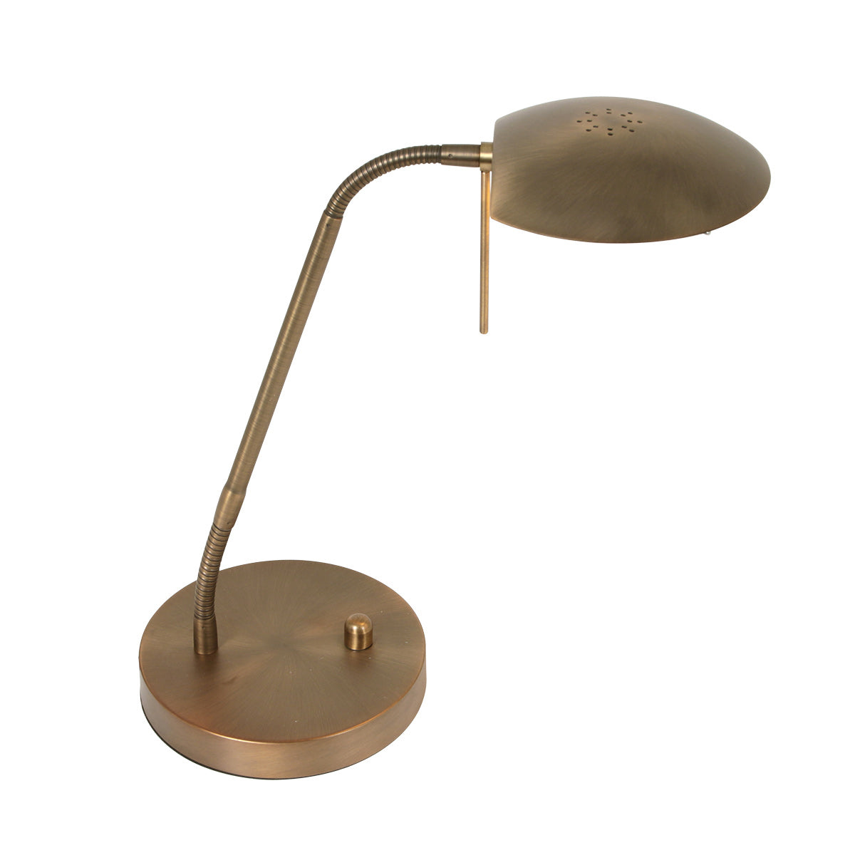 Bronskleurige tafellamp Biron 1315BR met draai dimmer