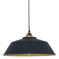 Hanglamp Nove 1318ZW zwart/goud met warme luxe uitstraling