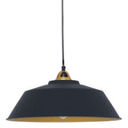 Hanglamp Nove 1318ZW zwart/goud met warme luxe uitstraling