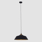 Hanglamp Nove 1318ZW zwart/goud met warme luxe uitstraling