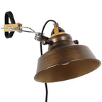 Klem-wandlamp Nove 1320BR bronskleurige kap 18cm