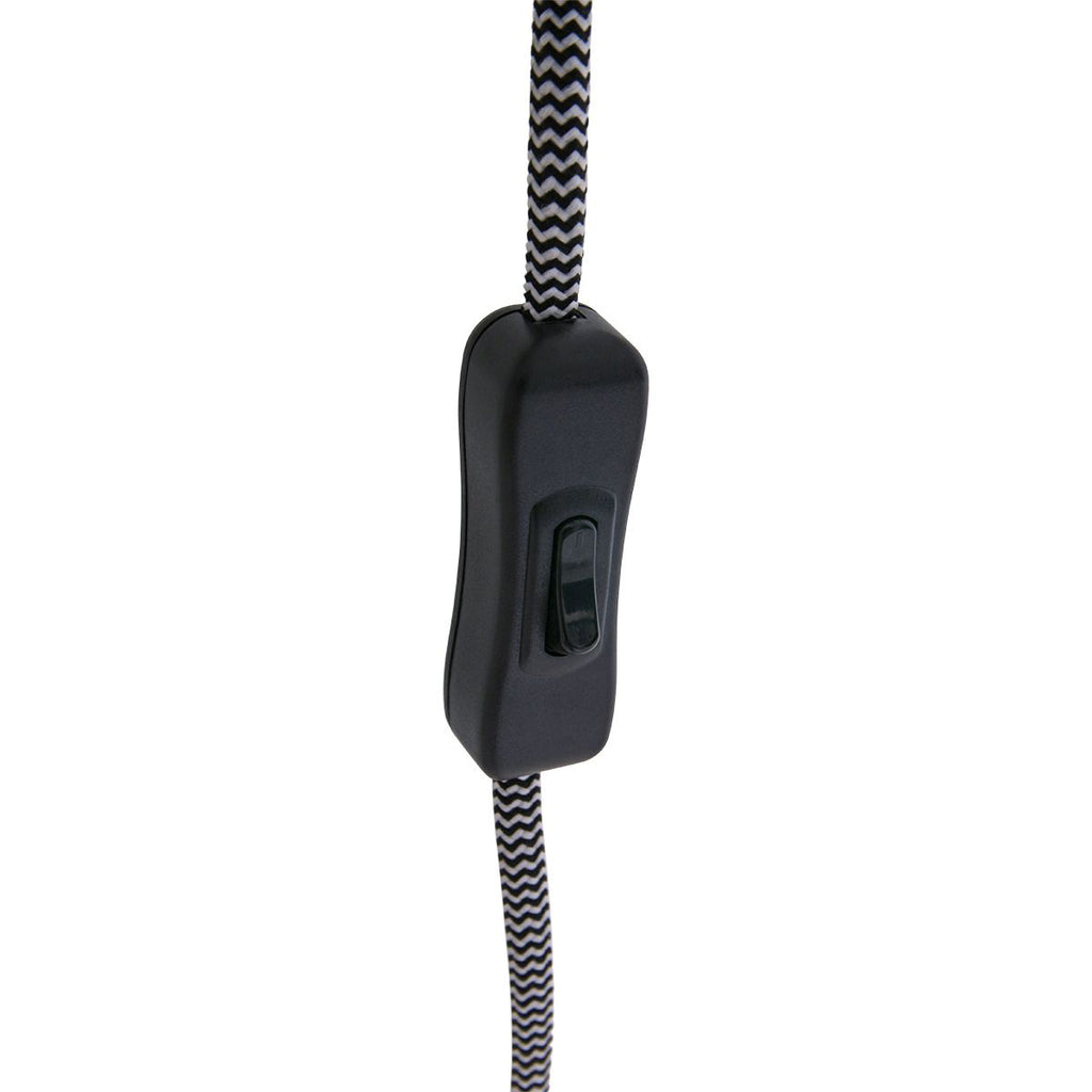 Zwarte klemlamp / wandlamp Nove 1320ZW met E27 fitting en schakelaar