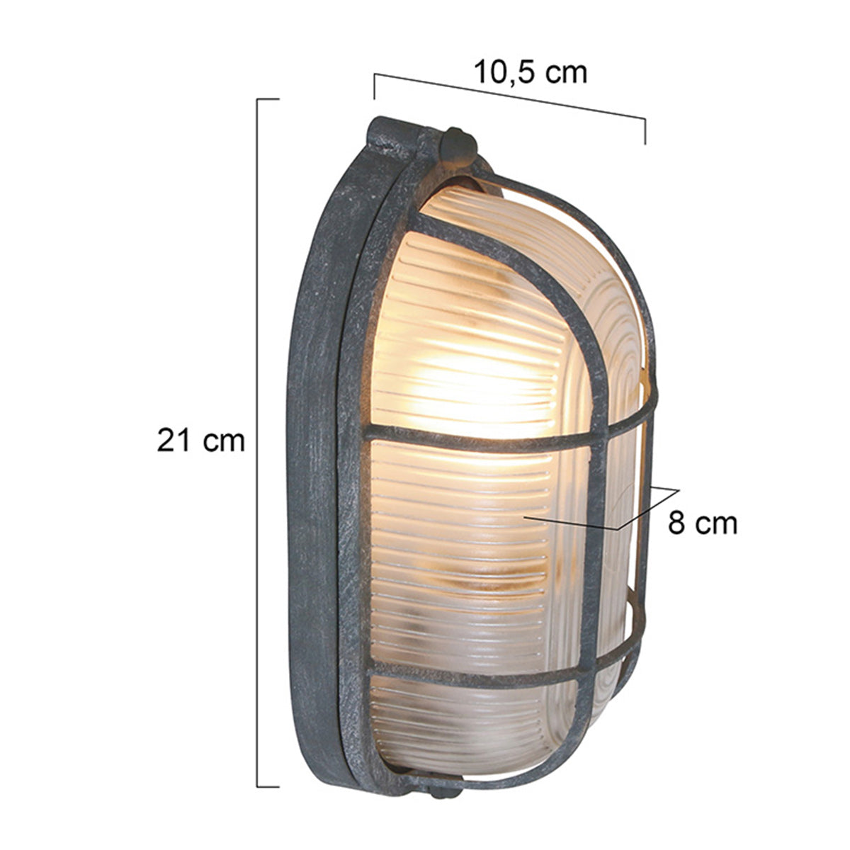 Plafondlamp wandlamp Lisanne 1340G Grijs E27