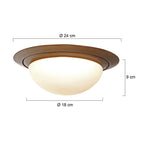 Plafondlamp Ikaro 1365BR Brons Ø24cm 4 stappen dimbaar