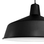 Hanglamp Black moon 1443ZW Zwart Ø40cm E27 fitting