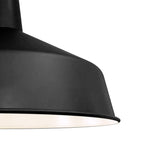 Hanglamp Black moon 1443ZW Zwart Ø40cm E27 fitting