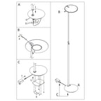 Vloerlamp Zenith 1477ST Staal