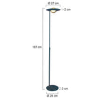 Vloerlamp Zenith 1477ZW Zwart