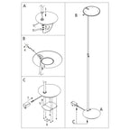 Vloerlamp Zenith 1477ZW Zwart