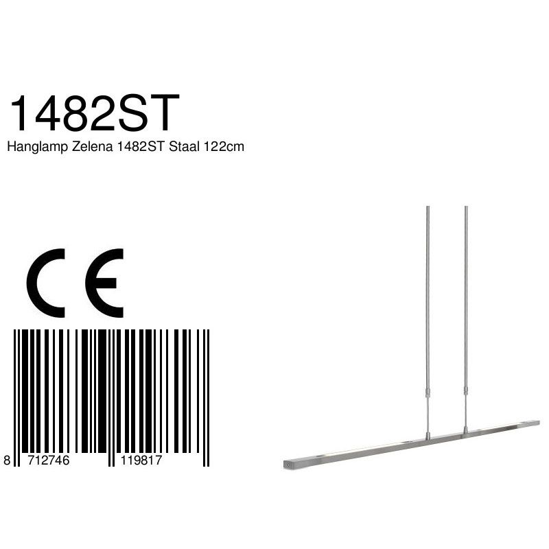 Hanglamp Zelena 1482ST Staal