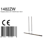 Hanglamp Zelena 1482ZW zwarte LED lamp met instelbaar licht