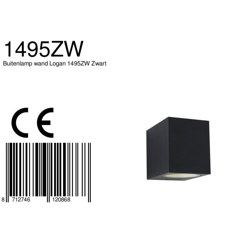 Buitenlamp Logan 1495ZW Zwart