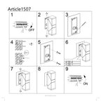 Buitenlamp Jack 1507ZW Zwart