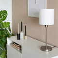Tafellamp Noor 1563ST Staal met E27 fitting
