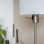 Tafellamp Noor 1563ST Staal met E27 fitting