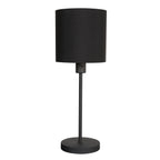 Tafellamp Noor 1563ZW Zwart met goud en een E27 fitting