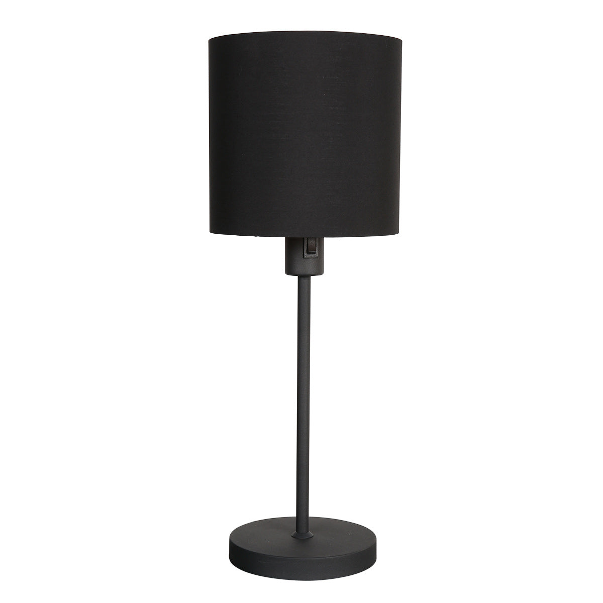 Tafellamp Noor 1563ZW Zwart met goud en een E27 fitting