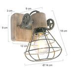 Wandlamp Geurnesey 1578G Groen