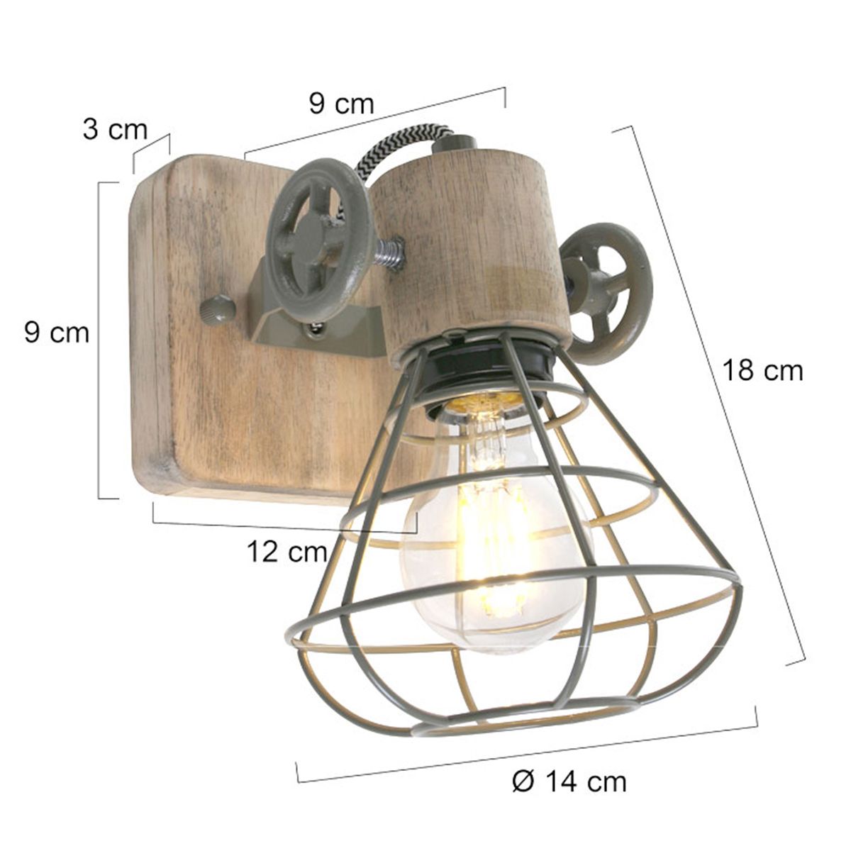 Wandlamp Geurnesey 1578G Groen