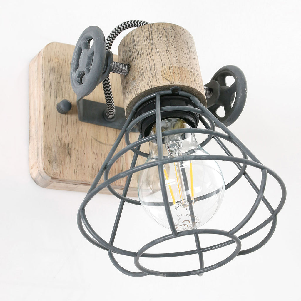 Wandlamp  Geurnesey 1578GR Grijs