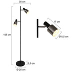 Vloerlamp Fjorgard 1702ZW Zwart