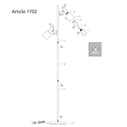 Vloerlamp Fjorgard 1702ZW Zwart