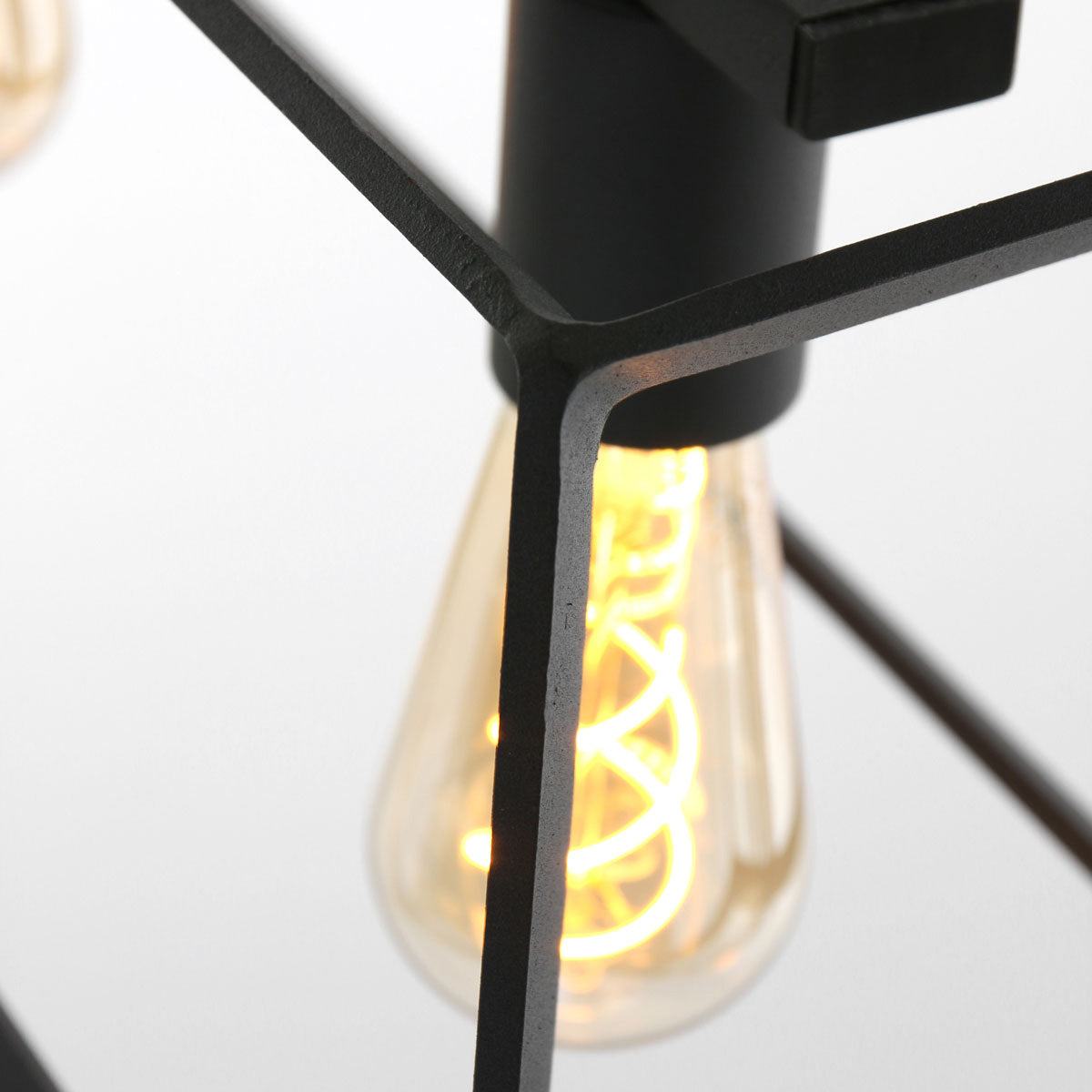 Zwarte hanglamp Buckley 1705ZW met 4 x een E27 fitting