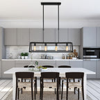 Zwarte hanglamp Buckley 1705ZW met 4 x een E27 fitting