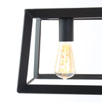 Zwarte hanglamp Buckley 1705ZW met 4 x een E27 fitting
