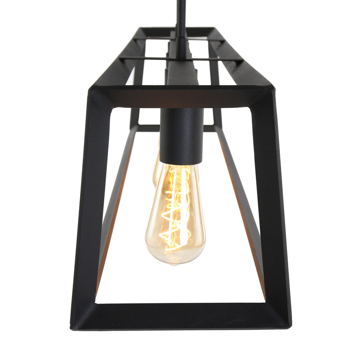 Zwarte hanglamp Buckley 1705ZW met 4 x een E27 fitting
