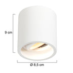 Opbouwspot Pélite spot 1731W Wit
