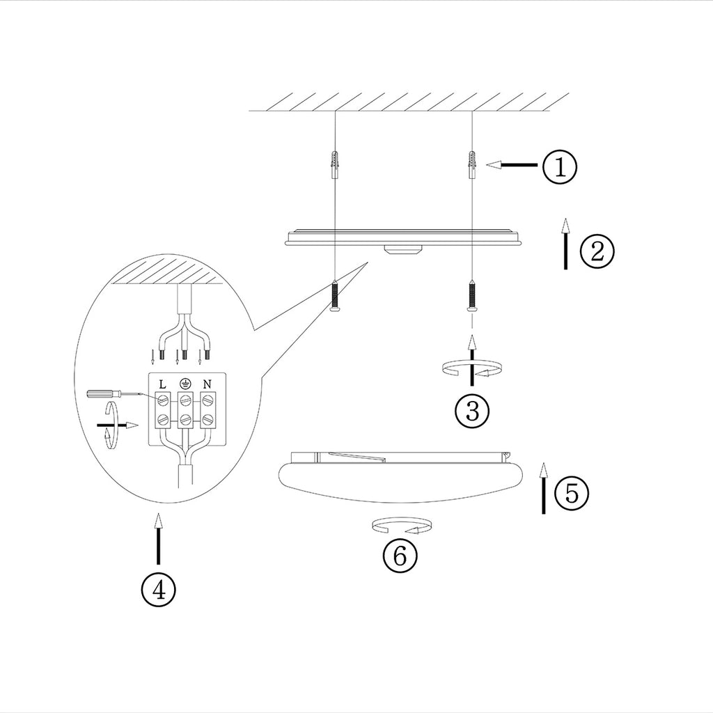Plafondlamp Aura 1894W Rotan