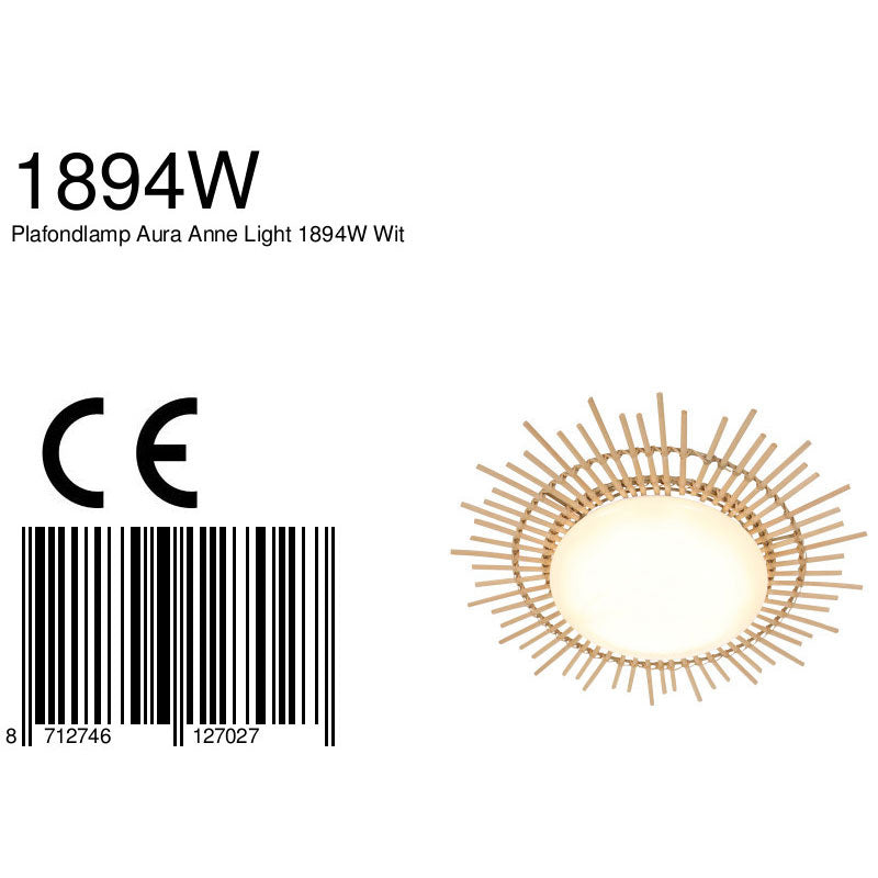 Plafondlamp Aura 1894W Rotan