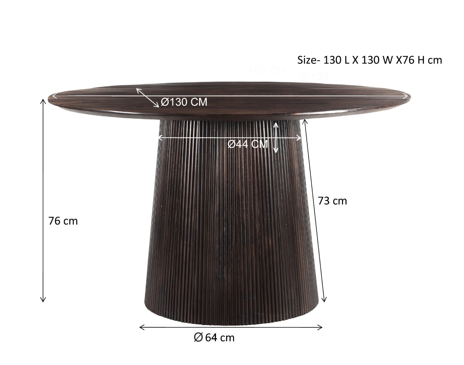 Salvator Walnut 130cm