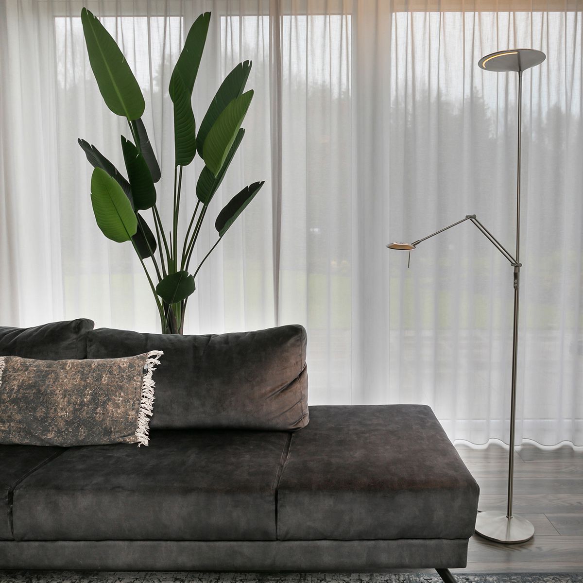 Vloerlamp Zodiac 2107ST Staal