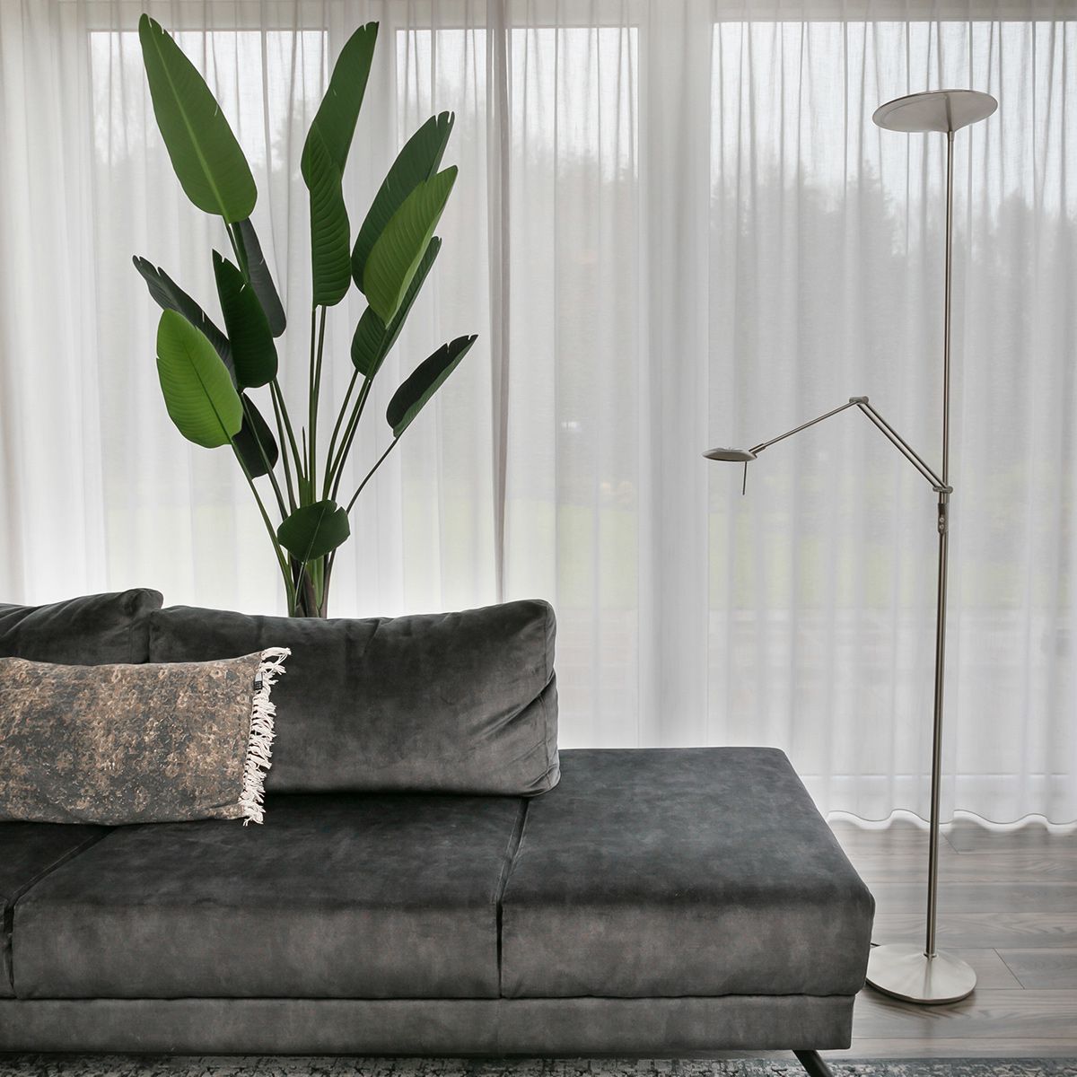 Vloerlamp Zodiac 2107ST Staal