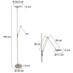 Vloerlamp Zodiac 2107ST Staal