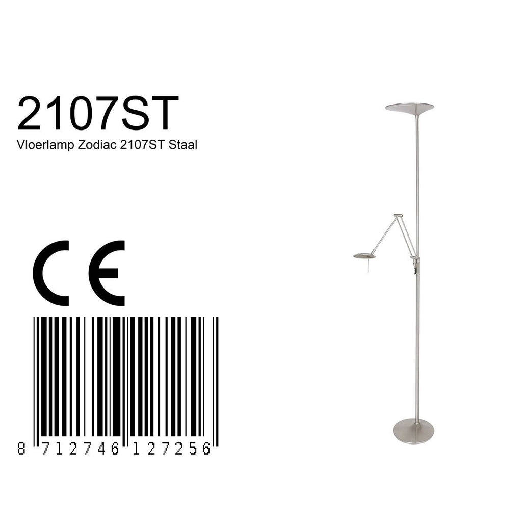 Vloerlamp Zodiac 2107ST Staal