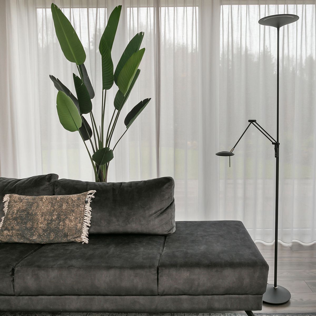 Vloerlamp Zodiac 2107ZW Zwart