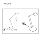 Tafellamp Zodiac 2109ZW Zwart