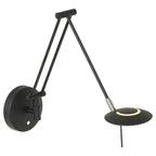 Wandlamp Zodiac 2110ZW Zwart Dimbaar draaibaar kantelbaar