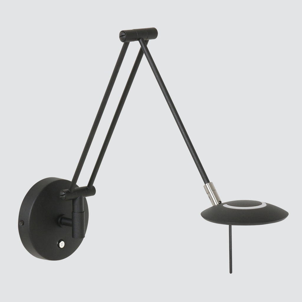 Wandlamp Zodiac 2110ZW Zwart Dimbaar draaibaar kantelbaar