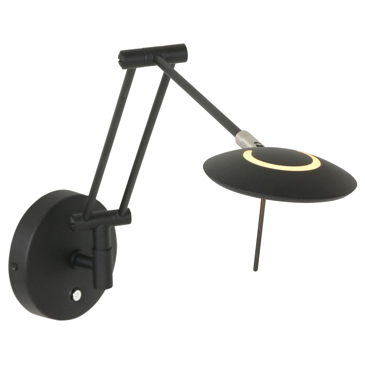 Wandlamp Zodiac 2110ZW Zwart Dimbaar draaibaar kantelbaar