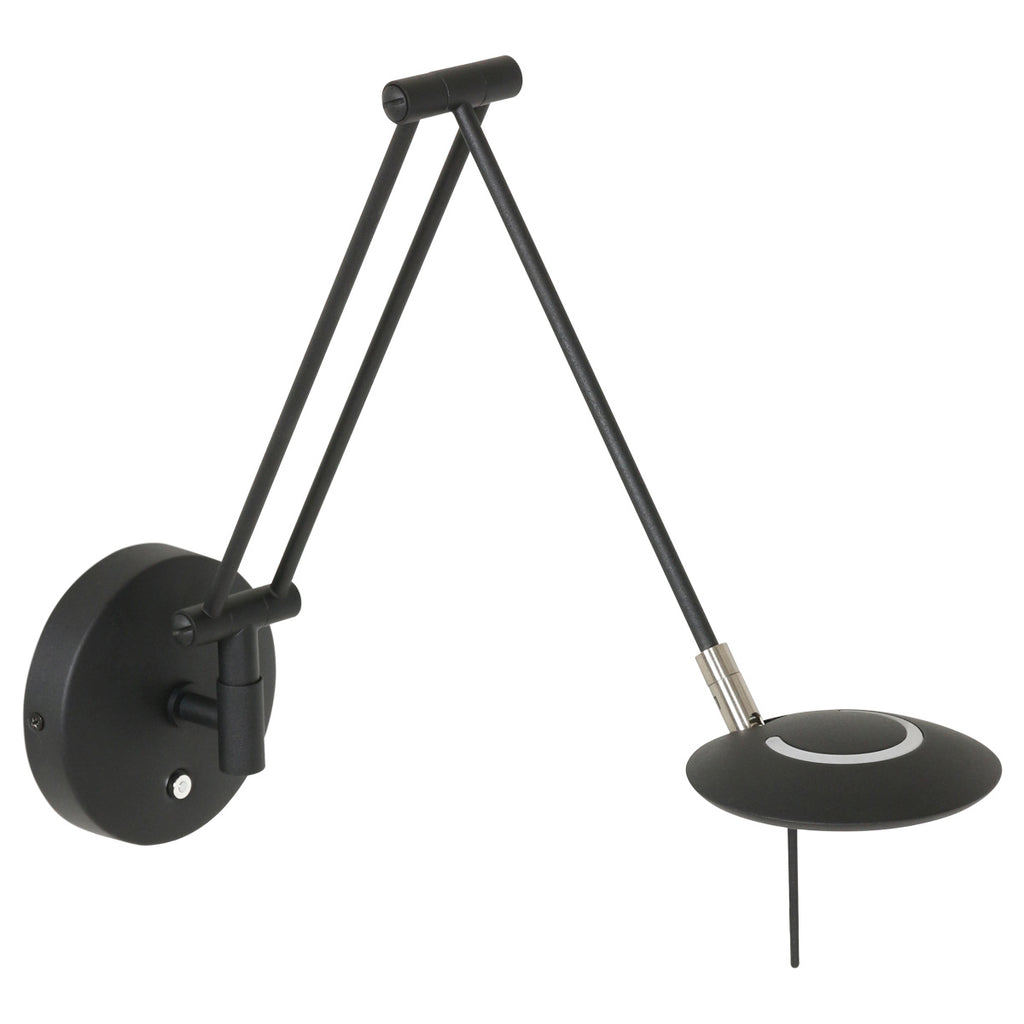 Wandlamp Zodiac 2110ZW Zwart Dimbaar draaibaar kantelbaar